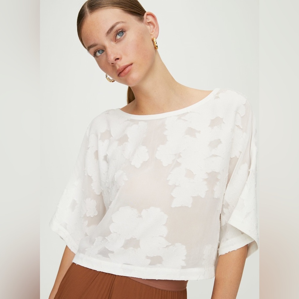 Aritzia Wilfred Blayze Blouse XXS-S Black